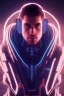 Placeholder: cyberpunk, head, men, portrai, tron