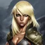 Placeholder: Fierce blonde soldier