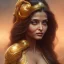 Placeholder: Aishwarya rai , cute, beautiful, long hair, wavy hair, black eyes, head and shoulders portrait, cinematic, 8k, resolution concept art portrait by Greg Rutkowski, Artgerm, WLOP, Alphonse Mucha dynamic lighting hyperdetailed intricately detailed ,golden hour, face closeup ,snake goddess