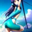 Placeholder: Anime art of beautiful Hatsune miku with beautifel legs by artgerm, ross tran, magali villeneuve, Greg Rutkowski, Gil Elvgren, Alberto Vargas, Earl Moran,, Art Frahm, Enoch Bolles