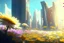 Placeholder: sunny day, flowers, epic, sci-fi, modern contemporary city