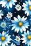 Placeholder: daisy light blue flower watercolor dark blue background