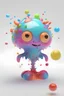 Placeholder: 3d Jellybo is a cute little, glossy monster floating in white space