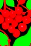 Placeholder: Sumptuous red berries; post-impressionism; abstract art; Vincent Van Gogh