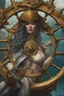 Placeholder: The Helm of the Dragon Queen is a fabulously gilded steering wheel adorning one of the finest pirate ships in the world but she was crippled during a battle and the magical wheel lost in the aqua depths