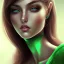 Placeholder: Brunette Girl Hero Green eyes