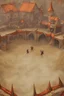 Placeholder: fantasy medieval fighting arena