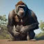 Placeholder: Gorilla unreal 5, octane render,cinema4d, dynamic lighting, dramatic lighting, 4k, redshift render, highly detailed, hyper realistic, in space