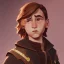 Placeholder: Portrait of a brown haired wizard kid by Nick Harris