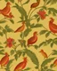 Placeholder: a repeating pattern of Vintage European chinoiserie wallpaper with dodo bird and oak leaf branches