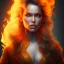 Placeholder: Portrait of a Lady on Fire, full body, hyper realistic, illustrated,