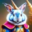 Placeholder: fantasy magic, sharp focus, illustration, highly detailed, digital painting, concept art, art germ and Paul Lewin and Kehinde Wiley, masterpiece silver rabbit with unicorn horn