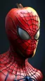 Placeholder: head spiderman become apple fruit, ultra realistic, 4k, ultra detail, full body, full picture