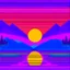 Placeholder: synthwave sunset