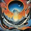 Placeholder: Insides out extinguished by light turn on the night, abstract surrealism, by Gerald Scarfe and arthur Secunda and Walt Handelsman, vivid colors, cel shaded, surreal wonderment, sharp focus, Pink_Floyd, album cover art, artistic