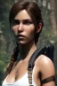 Placeholder: lara croft, white dress black hair, 8k resolution, realistic, unreal engine, cinematic lighting, octane render.