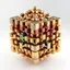 Placeholder: a mandelbox 3d fractal made of small metallic random color cubes