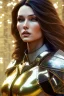 Placeholder: milf, brunette hair, leather armor, full body portrait, forest, 8k resolution, high-quality, fine-detail, intricate, fantasy art, detailed matte, volumetric lighting, illustration, 3D