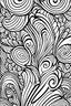 Placeholder: Pattern coloring page white background, black and white