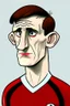 Placeholder: Anthony Gordon English football player ,cartoon 2d