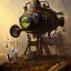 Placeholder: fantasy art steam punk war machine