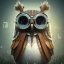 Placeholder: depth of field, Steampunk Owl, extreme detail, Photorealism, macro lens 70mm,bokeh, cinema4d, 8k, unreal engine 5, redshift render, midjourney4