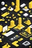 Placeholder: Risk Management and Advanced Concepts, flat, black and yellow