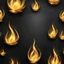 Placeholder: Hyper Realistic sparkling-golden-flame-frames on jet-black textured-background