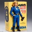 Placeholder: A photograph of a pristine action figure encased in its packaging, evoking a sense of collectible wonder, styled after a vintage toy advertisement. The box prominently displays "Amanda" in bold, stylized lettering, with the action figure inside clearly resembling Kelli Giddish as NYPD detective/sergeant Amanda Rollins, possessing his iconic features confidently with a badge
