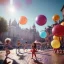 Placeholder: Ultra realistic circus scene. Child’s playing, smile, happy, color bubbles, smooth color, waist up view, Wes Anderson style, a lot of people background, highly detailed, concept art, unreal engine 5, god rays, ray tracing, RTX, lumen lighting, ultra detail, volumetric lighting, 3d, finely drawn, high definition, high resolution.