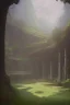 Placeholder: fantasy medieval tournment arena into the woods