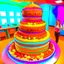 Placeholder: giant birthday cake, photorealistic