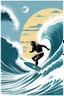 Placeholder: [illustration by Mil Mascaras] Le surf, c’est la liberté, Gauches ou droites, il faut les écouter, Je les suis, je suis debout, Elles me guident, je les allonge.