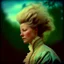 Placeholder: Marie-Antoinette in the wind, plastic jacket, autochrome