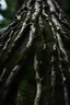 Placeholder: primal treant, photography, detailed bark, detailed branch, green dark leaves