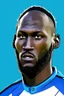 Placeholder: Romelu Lukaku Belgian football player cartoon 2d