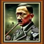 Placeholder: hitler antique baseball card ((( view framed))), votrers,border, framed