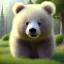 Placeholder: pixar art style of cute fat baby bear in natural environment, monotone color, full body, by mobeius, au naturel, hyper detailed, digital art, trending in artstation, cinematic lighting, studio quality, smooth render, unreal engine 5 rendered, octane rendered, art style by klimt and nixeu and ian sprigger and wlop and krenz cushart