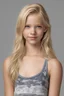 Placeholder: photorealistic, blonde tween, smirking, crop-top, tiny body,