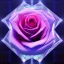 Placeholder: transparent multicolor crystal rose