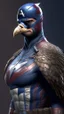 Placeholder: Upscale captain america become bird, ultra realistic, 4k, ultra detail, full body, full picture
