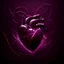 Placeholder: burgundy electric heart