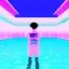 Placeholder: Vaporwave pool person