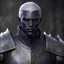 Placeholder: drow male knight, d&d character art masculine features, slate-gray skin, 8k, 3d cgi, unreal engine 6, high detail, intricate, cinematic battle background