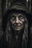 Placeholder: Witch, hag, creepy, woods, portrait