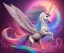 Placeholder: Portrait of unicorn, highly detailed, color patterns on wings, soft studio lighting, background 64k