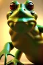 Placeholder: award winning portrait of a male frog dressed like james bond. character design unreal engine 5, artistic lighting, highly detailed, photorealistic, fantasy