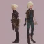 Placeholder: 8 year old blonde boy, fullbody