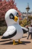 Placeholder: Giant seagull mascot