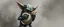 Placeholder: air brush 3d with pen outline, mongrel goblin gremlin holding big cute cat monster with blurred shadow outline, charcoal fog border